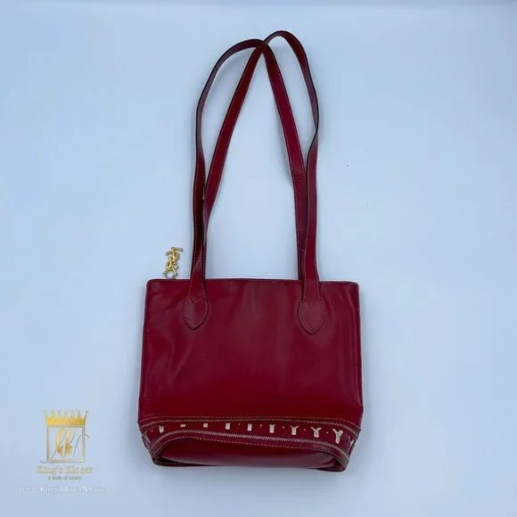 Ysl Red Vintage Leather Y Crossbody Bag